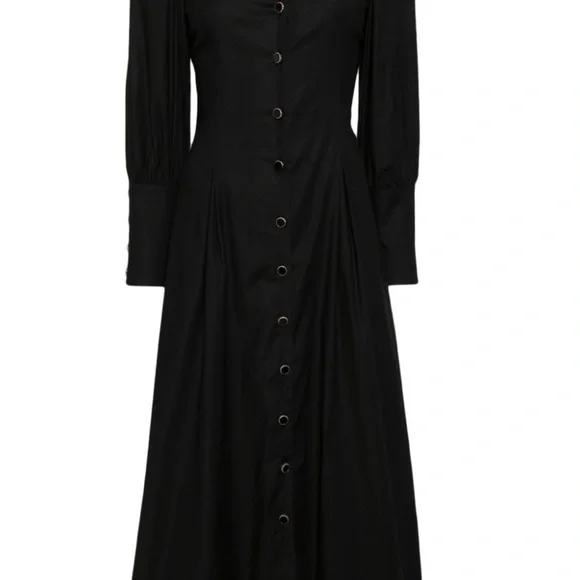 Reformation Black Halia Dress, Size 0 - Picture 3 of 7